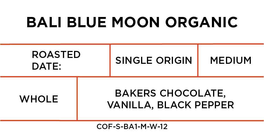 Bali Blue Moon Organic